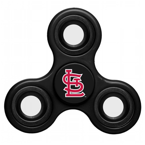 MLB St Louis Cardinals 3 Way Fidget Spinner C59 - Black - Click Image to Close